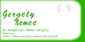 gergely nemec business card